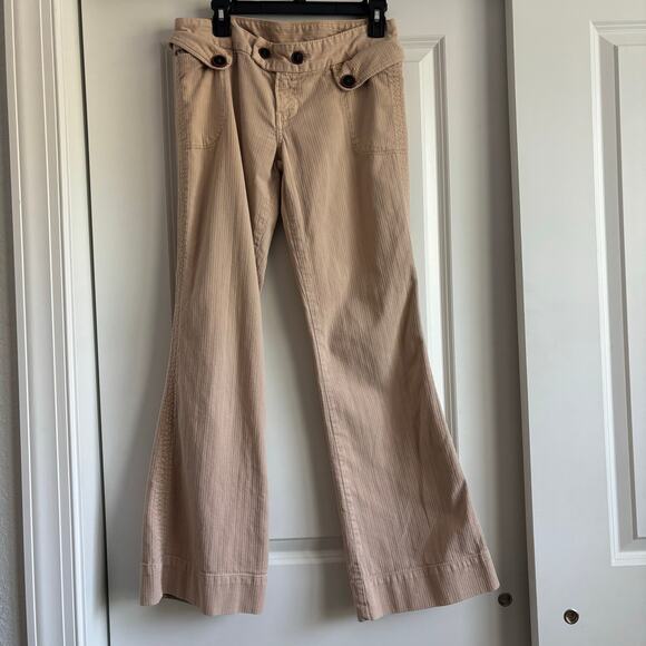 Citizens of Humanity Women’s Beige Straight Leg Low Waist Pants Sz 30 90s Y2K - Picture 1 of 15